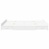 vidaXL Storage Bed Frame White 140 x 200 cm Engineered Wood