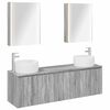 vidaXL Bathroom Cabinet Set 5 pcs Grey Sonoma Engineered Wood