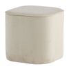 Venture Home Pouffe Piff 44x44x41 cm Velvet White