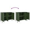 vidaXL Sideboard Olive Green 100.5x39x79 cm Steel