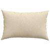 vidaXL Sofa Pillows 2 pcs Cream 60 x 40 cm Fabric