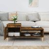 vidaXL Coffee Table Smoked Oak 100x50x45 cm Engineered Wood