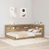 vidaXL Storage Headboard with Shelf Artisan Oak 120 cm Engineered Wood