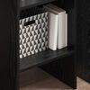 vidaXL Book Cabinet Black Oak 40 x 35 x 180 cm Engineered Wood