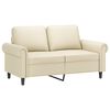 vidaXL 2-Seater Sofa Cream 120 cm Faux Leather