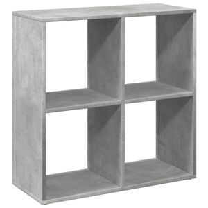 vidaXL Room Divider Bookcase Concrete Grey 69,5x29x69,5 cm Engineered Wood