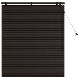 vidaXL Venetian Blind Dark Brown 115 x 130 cm 35 mm
