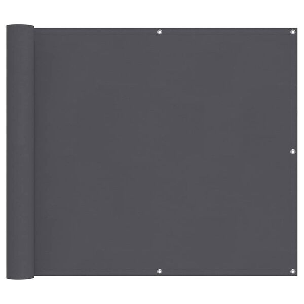 vidaXL Balcony Screen Anthracite 90x300 cm Oxford Fabric