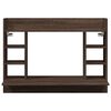 vidaXL Wall-Mounted Desk Brown Oak 105x48x75 cm Engineered Wood