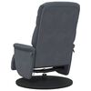 vidaXL Massage Recliner Chair Dark Grey 91 x 71 x 105 cm Velvet