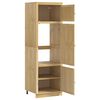 vidaXL Cabinet SKI Honey Brown 66 x 58.5 x 207 cm Solid Pine Wood