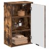 vidaXL Bathroom Cabinet Wall-mounted Smoked Oak 39 x 23.5 x 65 cm