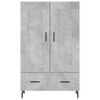 vidaXL Highboard Concrete Grey 69.5x31x115 cm Engineered Wood