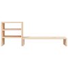 vidaXL Monitor Stand 81x20x30 cm Solid Wood Pine