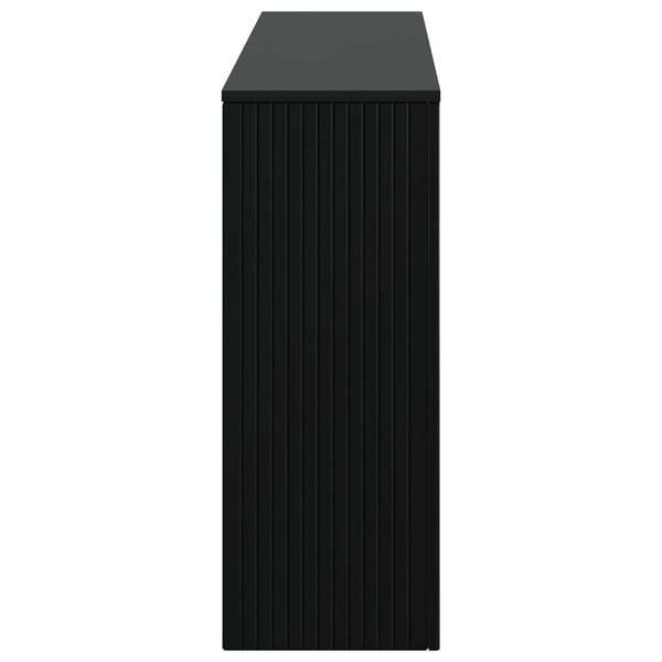 vidaXL Console Table Striped Black 155 x 29 x 74 cm Engineered Wood