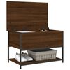 vidaXL Storage Bench Brown Oak 70x42.5x47 cm Engineered Wood