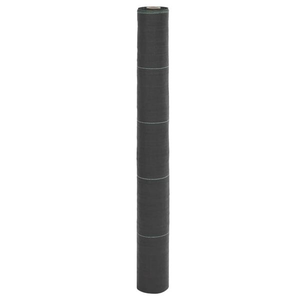 vidaXL Weed Membrane Black 1x200 m PP