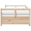 vidaXL Daybed with Trundle and Mattresses 90x190 cm Solid Wood Pine