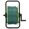 vidaXL Free Standing Green Hose Reel with 50 m Hose PVC