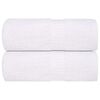 vidaXL Washcloths "FROGN" 2 pcs White 15x21 cm 360 gsm