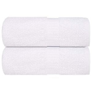 vidaXL Washcloths "FROGN" 2 pcs White 15x21 cm 360 gsm