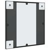 vidaXL Wall Mirror Black 40x40 cm Square Iron