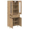 vidaXL Highboard Artisan Oak 69.5 x 34 x 180 cm Engineered Wood