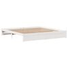 vidaXL Bed Frame without Mattress White 180x200 cm Super King Solid Wood Pine
