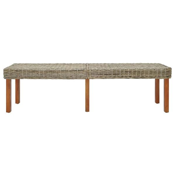 vidaXL Bench Beige 160 x 35 x 45 cm Solid Mango wood