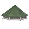 vidaXL Family Tipi Tent Folding with Roof Green 508 x 470 x 300 cm