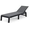 Keter Sunlounger with Cushion Mallorca Jute Texture Anthracite