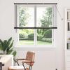 vidaXL Window Blind with Curtains Manual Black Aluminium