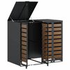 vidaXL Wheelie Bin Storage for 2 Bins Anthracite 136 x 77.5 x 115.5 cm