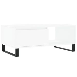 vidaXL Coffee Table White 90x50x36.5 cm Engineered Wood