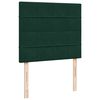 vidaXL Ottoman Bed with Mattresses Dark Green 120x200cm Velvet