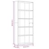 vidaXL 5-Tier Book Cabinet Brown Oak 80x30x189 cm Engineered Wood