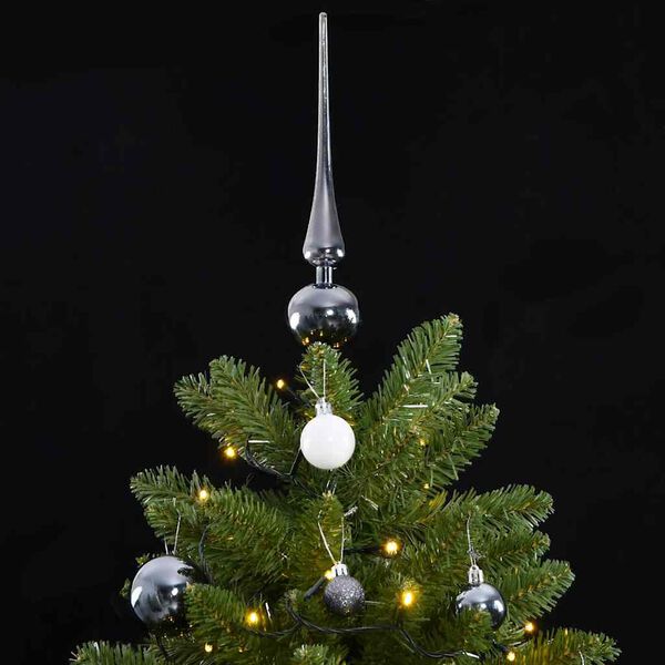 vidaXL Artificial Hinged Christmas Tree 300 LEDs & Ball Set 270 cm