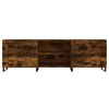 vidaXL TV Cabinet Smoked Oak 150x30x50 cm Engineered Wood