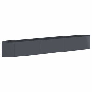 vidaXL Raised Garden Bed Anthracite 300 x 40x 40 cm Steel