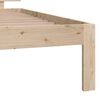 vidaXL Bed Frame without Mattress Solid Wood Pine 100x200cm
