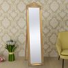 vidaXL Free-Standing Mirror Baroque Style 160x40 cm Gold