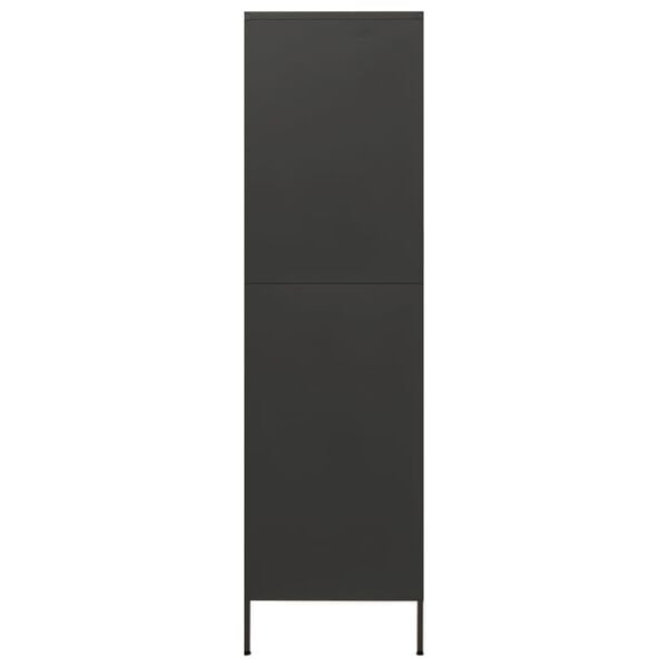 vidaXL Wardrobe Anthracite 90x50x180 cm Steel
