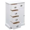 vidaXL Sideboard with 10 Drawers White 113x30x79 cm Wood