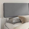 vidaXL Bed Frame with Upholstered Headboard Light Grey 180 x 200 cm