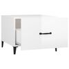 vidaXL Coffee Tables with Metal Legs 2 pcs High Gloss White 50x50x40 cm