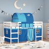 vidaXL Kids' Loft Bed with Tunnel without Mattress Blue 90x190cm