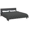 vidaXL Winter Duvet Black and Anthracite 220 x 260 cm Microfiber