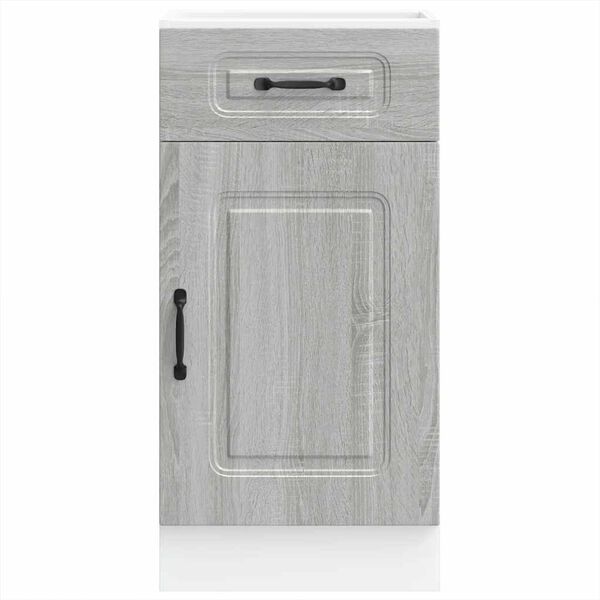 vidaXL Kitchen Base Cabinet Kalmar Grey Sonoma Engineered Wood