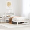 vidaXL Bed Frame without Mattress White 90x200 cm Solid Wood Pine
