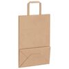 vidaXL Paper Bags 250 pcs with Handles Brown 21x11x31 cm